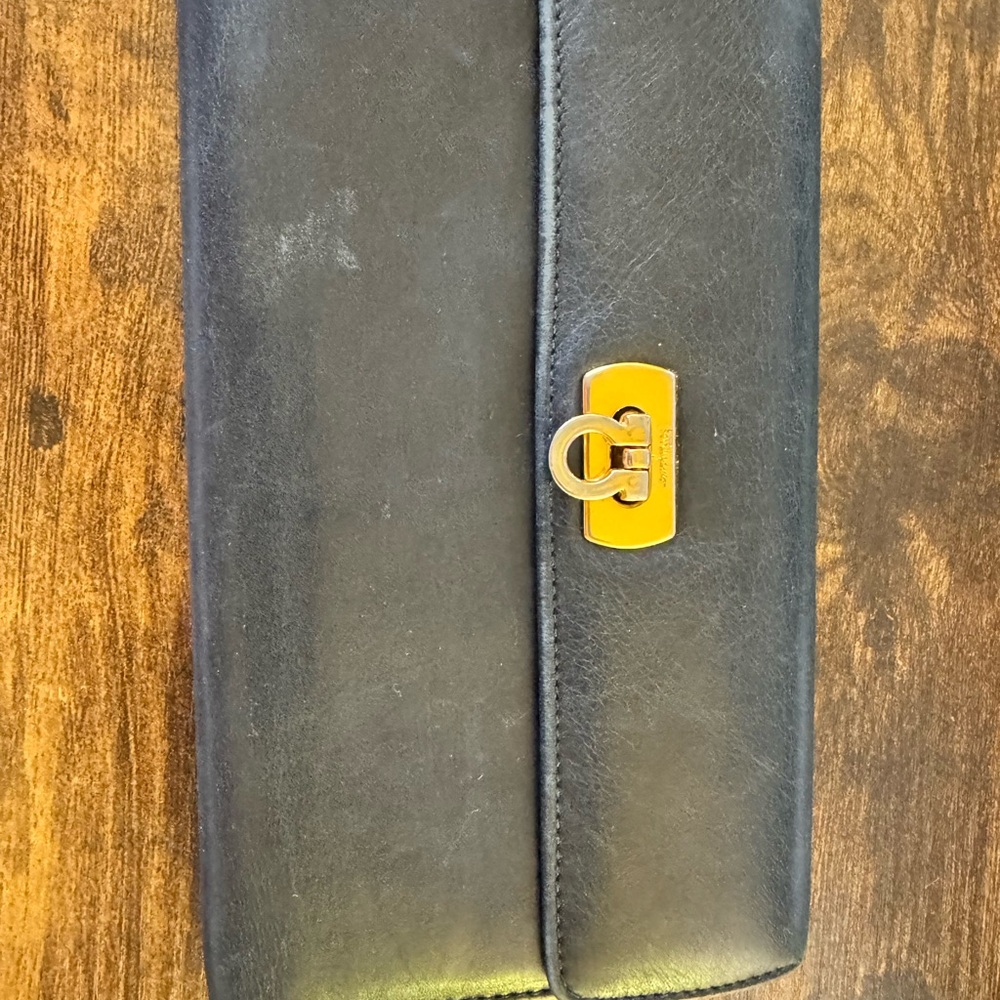 Salvatore Ferragamo Elegant Black Leather Accessory